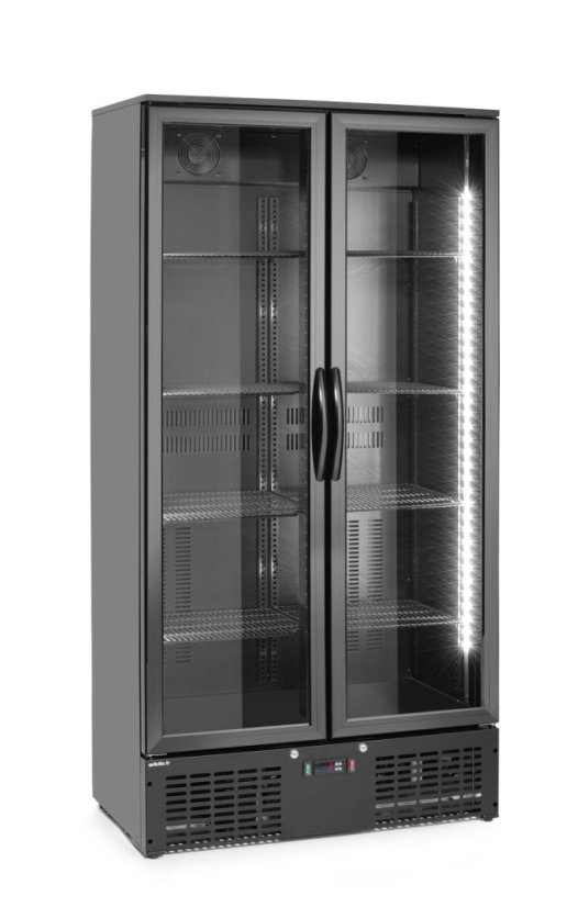 Dvoudveřová chladnička do baru, Arktic, 384L, Černá, 220-240V/365W, 900x530x(H)1820mm