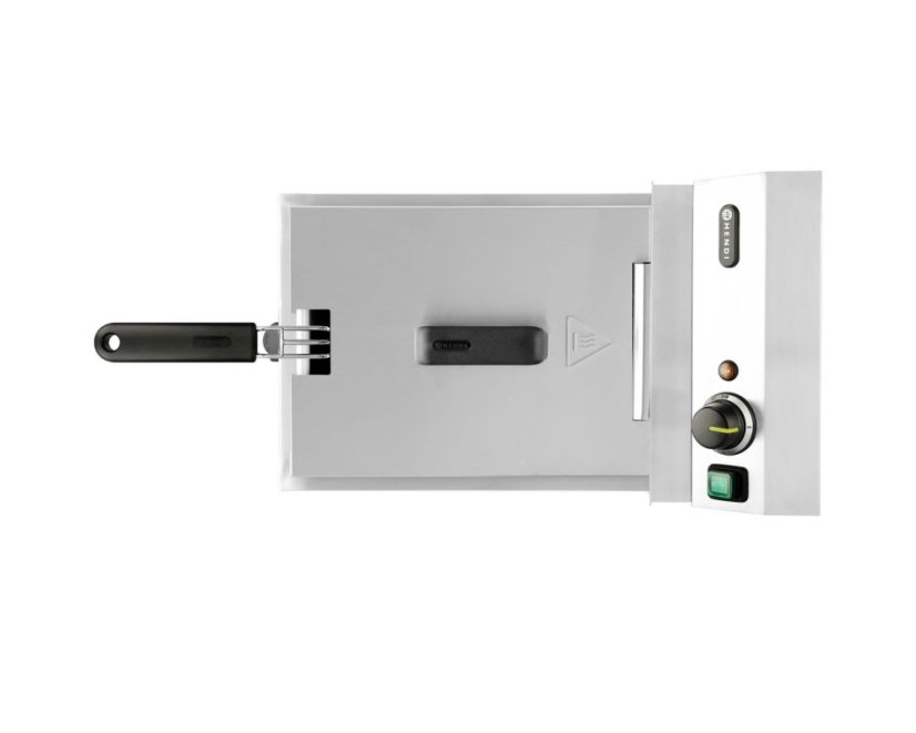 Hluboká fritéza XL s vypouštěcím kohoutkem, HENDI, Profi Line, 10L, 400V/6600W, 300x585x(H)377mm