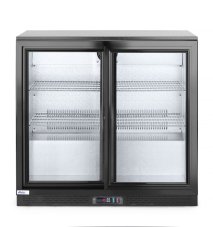 Zadní barová chladnička s dvojitými posuvnými dveřmi, Arktic, 158L, Černá, 230V/160W, 520x900x(H)870mm
