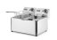Fritéza Kitchen Line - 2x4L, HENDI, Kitchen Line, 8L, 230V/6000W, 470x380x(H)315mm