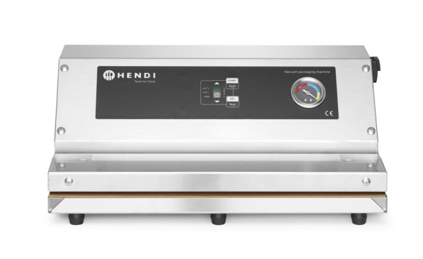 Vakuový balicí stroj - lamelový, HENDI, Profi Line, těsnicí lišta: 350 mm, 230V/250W, 383x293x(H)175mm