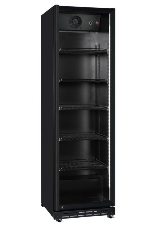Chladnička do baru, jedny dveře, Arktic, 5 polic, 360L, Černá, 230V/250W, 578x605x(H)1990mm Chladnička do baru, jedny dveře, Arktic, 5 polic, 360L, Černá, 230V/250W, 578x605x(H)1990mm