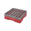 Cambro Koš Camrack 30 pozic, výška sklenice 21,6 cm - Červená