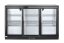 Barová chladnička s trojitými posuvnými dveřmi, Arktic, 254L, Černá, 230V/160W, 1350x520x(H)865mm