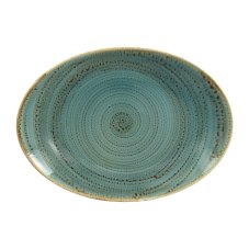 RAK Porcelain RAK Twirl talíř oválný 32 × 23 cm – lagoon | RAK-TWNNOP32LA