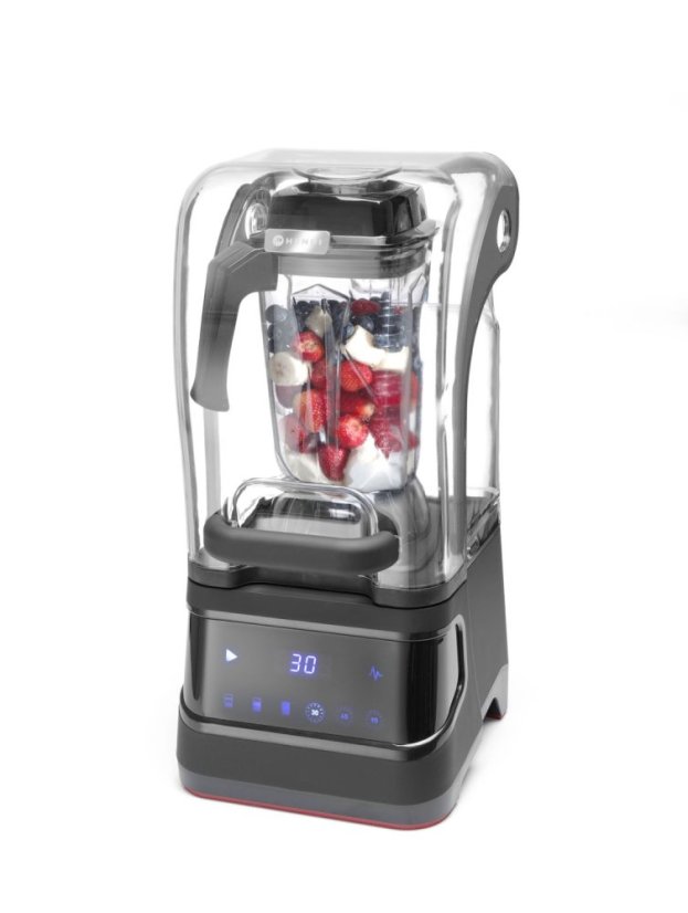 Digitální barový mixér se zvukovým omezením , HENDI, 2,5L, Černá, 230V/1680W, 250x300x(H)546mm