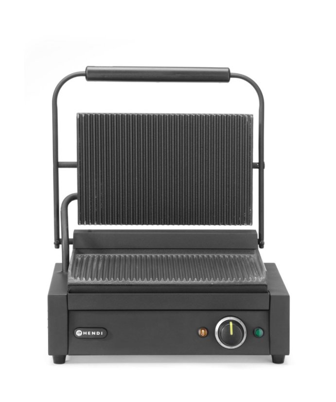 Kontaktní gril Panini, HENDI, Černá, 220-240V/2200W, 430x375x(H)216mm