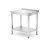 Nástěnný stůl s policí – šroubovaný, hloubka 600 mm, HENDI, Kitchen Line, 800x600x(H)850mm