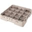 Cambro Koš Camrack 16 pozic, výška sklenice 9 cm - Béžová
