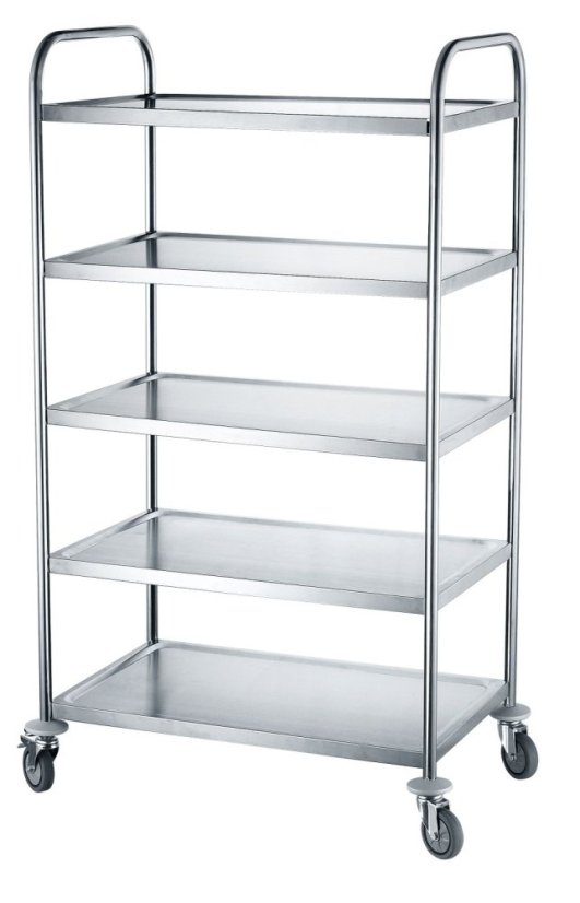 Servírovací vozík s 5 policemi, HENDI, 905x585x(H)1545mm