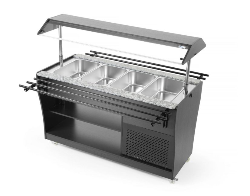 Salátový bufet, Arktic, GN 1/1, 1490L, 230V/170W, 765x1490x(H)1370mm