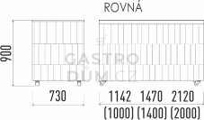 Enofrigo neutrální pracovní modul rovný 1000 NE