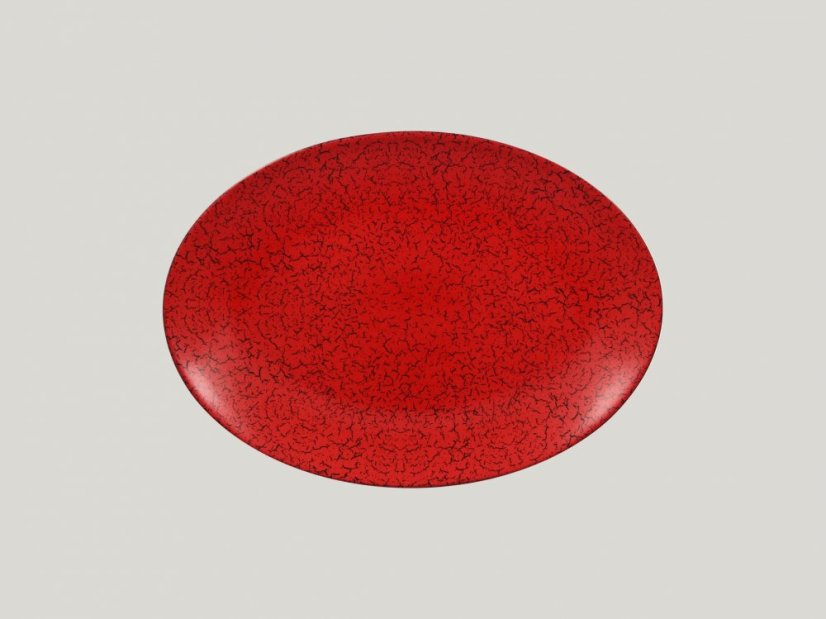 RAK Porcelain RAK Ruby talíř oválný 32 × 23 cm – červená | RAK-RBNNOP32