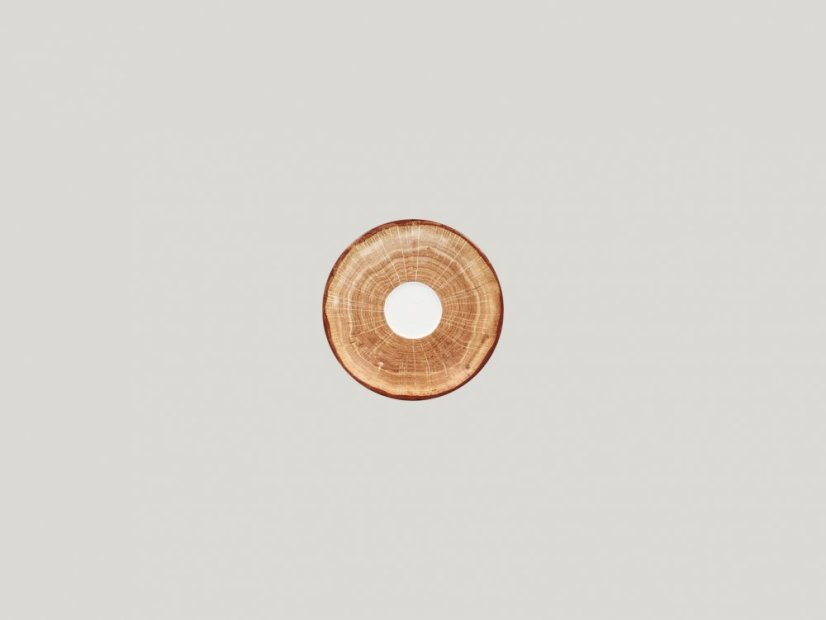 RAK Porcelain RAK Woodart podšálek pro šálek na espresso RAK-CLCU09 – světle hnědá | RAK-WDCLSA13TB