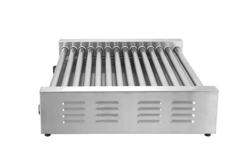 Gril na klobásy XL - 2 zónový, HENDI, Stříbrná, 230V/2000W, 732x590x(H)168mm, Obdélníkové