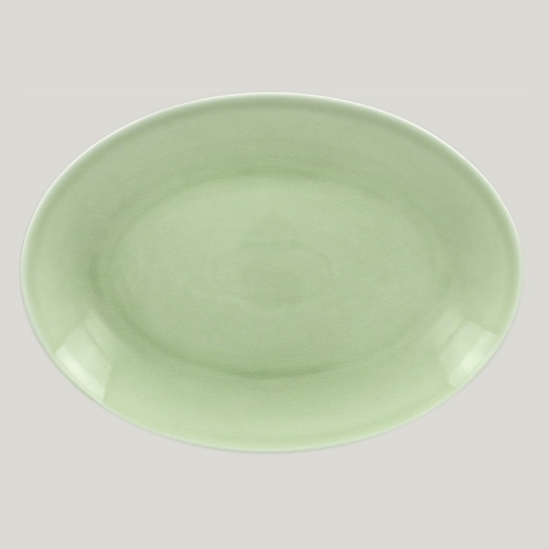 RAK Porcelain RAK Vintage talíř oválný 36 x 27 cm – zelená | RAK-VNNNOP36GR