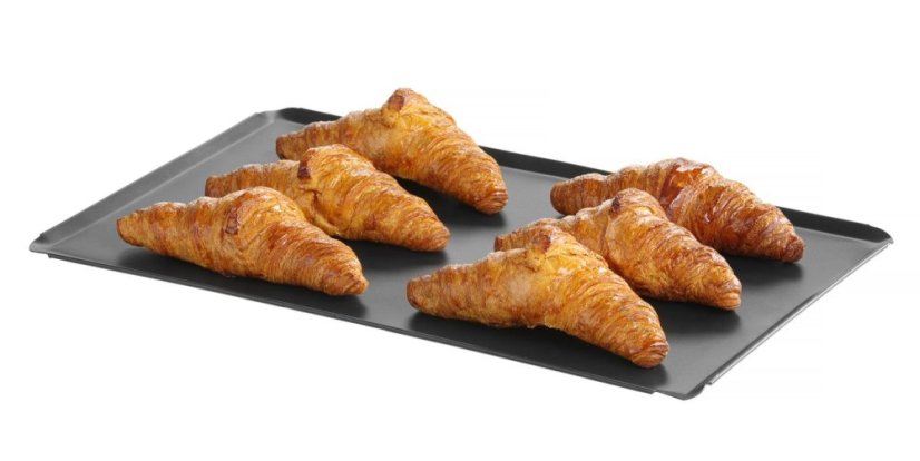 Pečicí plech s nepřilnavým povrchem CONVECTOMAT BAKE, HENDI, GN 1/1, Černá, 530x325x(H)10mm