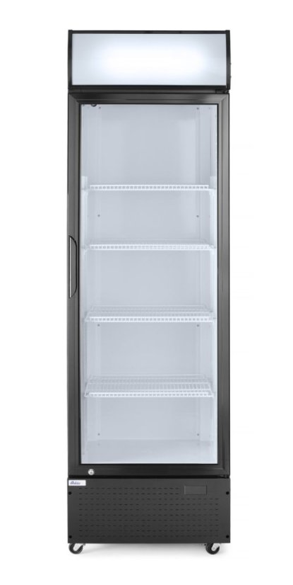 Jednodveřová chladnička s podsvíceným panelem na zadním panelu, Arktic, 254L, Černá, 220-240V/250W, 578x605x(H)1980mm
