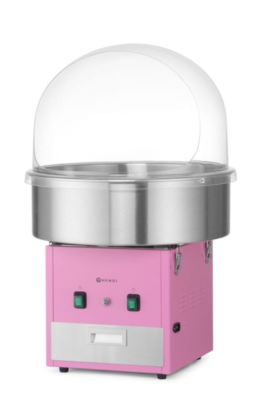 Stroj na výrobu cukrové vaty , HENDI, Růžový, 230V/1130W, 520x520x(H)503mm