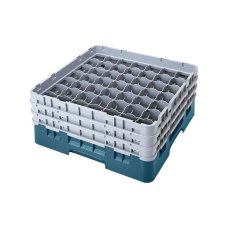 Cambro Koš Camrack 49 pozic, výška sklenice 21,6 cm - Tyrkysová