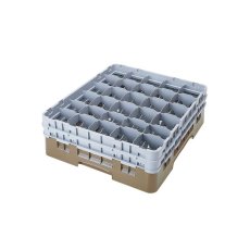 Cambro Koš Camrack 30 pozic, výška sklenice 17,4 cm - Béžová