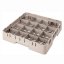 Cambro Koš Camrack 16 pozic, výška sklenice 13,2 cm - Béžová