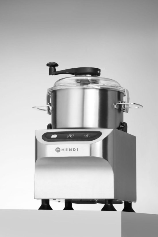 Elektrický kráječ do mísy, HENDI, Profi Line, 5 kg, Stříbrná, 230V/800W, 377x350x(H)520mm