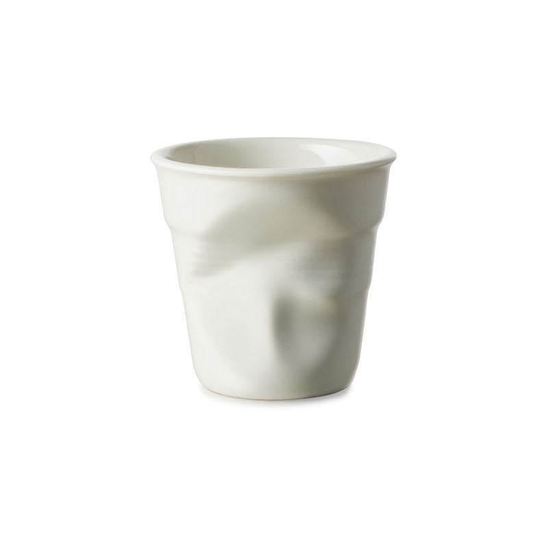 Revol Froissés pohárek 80 ml, skořápkově bílý