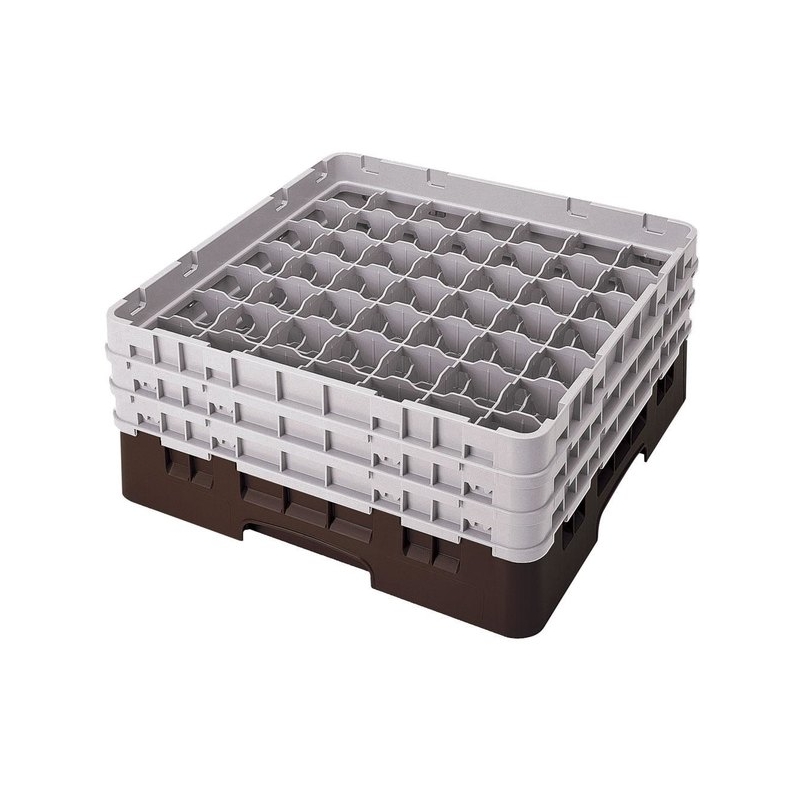 Cambro Koš Camrack 49 pozic, výška sklenice 30 cm - Hnědá
