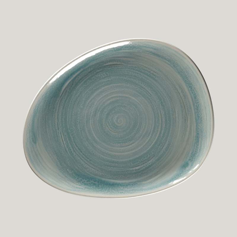 RAK Porcelain RAK Spot talíř mělký 28 × 22,5 cm – safírový | RAK-SSRFLFP28