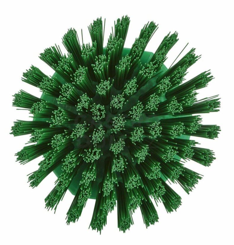 Vikan kartáč ruční kulatý 11cm T/zelený 38852