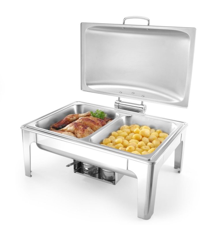 Chafing GN 1/1 saténový vzhled, HENDI, Profi Line, 9L, 570x430x(H)290mm