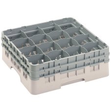 Cambro Koš Camrack 16 pozic, výška sklenice 15,2 cm - Béžová