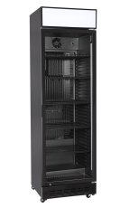 Chladnička pro zadní bar, jednokřídlé dveře, Arktic, Prístrešek s LED světlem a vypínačem , 274L, Černá, 230V/250W, 600x577x(H)2029mm