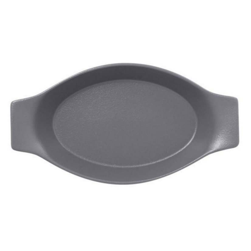 RAK Porcelain RAK Talíř oválný s rukojetí 42 cl, šedá | RAK-NFOPOD25GY