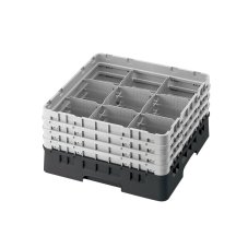 Cambro Koš Camrack 9 pozic, výška sklenice 30 cm - Černá