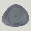 RAK Porcelain RAK Spot talíř mělký 31,5 × 26,5 cm, šedomodrý | RAK-SJDFLFP31
