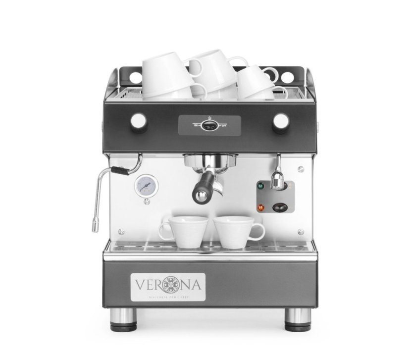 Kávovar Romeo Easy, 1-skupinový, poloautomatický, Verona, 230V/1800W, 375x530x(H)485mm