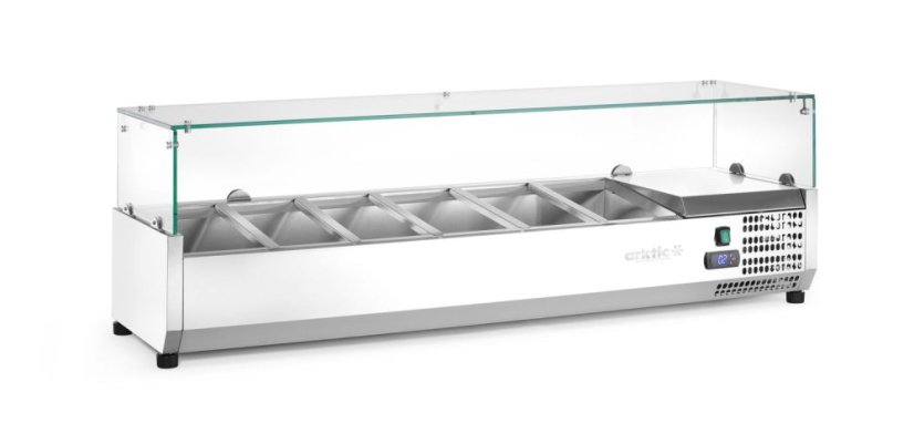Chladicí zásobník GN 1/3, Arktic, 6x GN 1/3, GN 1/3, 36L, 230V/180W, 420x1405x(H)456mm