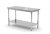 Centrální stůl s policí – šroubovaný, hloubka 600 mm, HENDI, Profi Line, 800x600x(H)850mm
