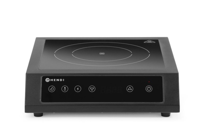 Indukční vařič 3500 D XL, HENDI, Černá, 230V/3500W, 355x400x(H)100mm