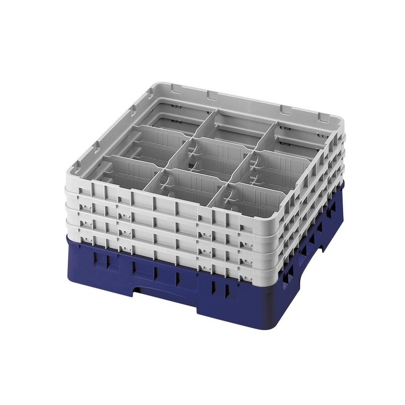 Cambro Koš Camrack 9 pozic, výška sklenice 17,4 cm - Modrá