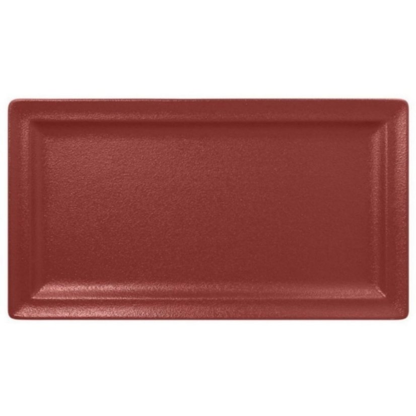 RAK Porcelain RAK Talíř obdélný 38 × 21 cm, tmavě červená | RAK-NFCLRP38DR