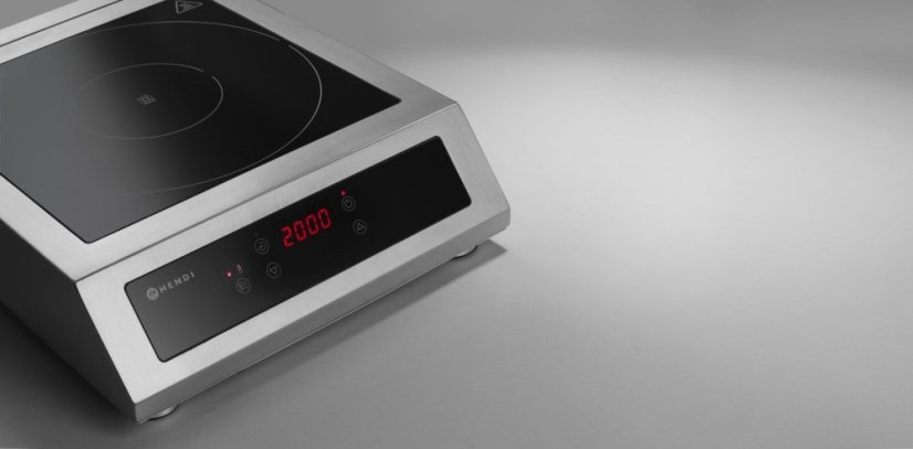 Indukční vařič 3500 D XL, HENDI, Profi Line, 230V/3500W, 390x490x(H)120mm