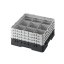 Cambro Koš Camrack 9 pozic, výška sklenice 25,8 cm - Černá