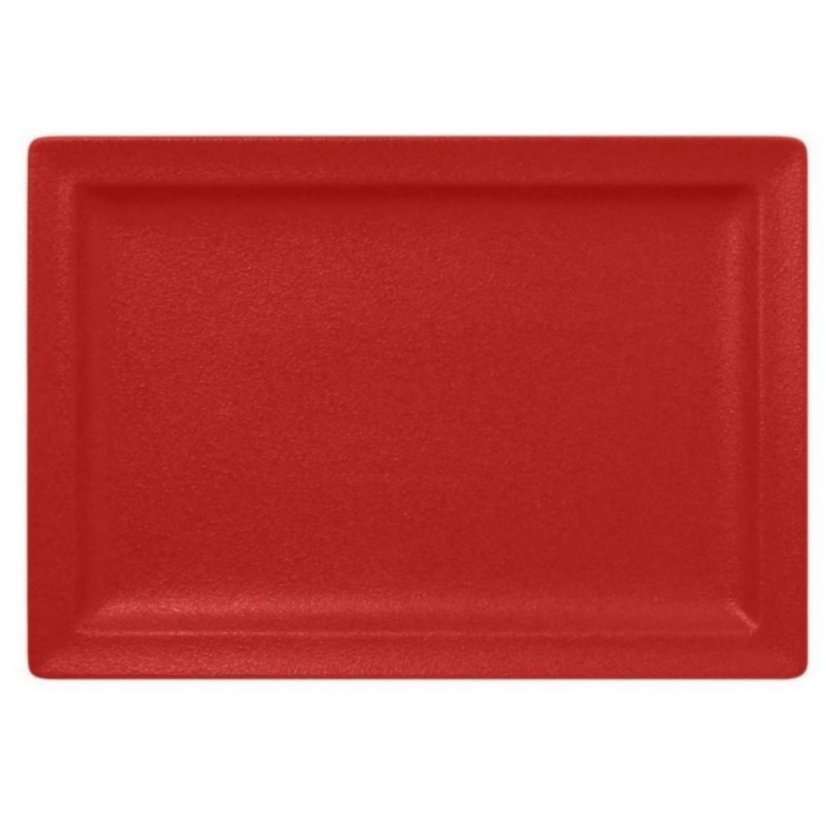 RAK Porcelain RAK Talíř obdélný 33 × 23 cm, světle červená | RAK-NFCLRP33BR