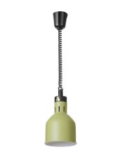 Výškově nastavitelná ohřívací lampa válcová, HENDI, Zelená, 230V/375W, ⌀175x(H)250mm