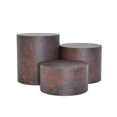 TOMGAST Podstavec kulatý HPL, pr. 300 mm, v: 180 mm, dekor rez