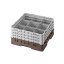 Cambro Koš Camrack 9 pozic, výška sklenice 13,2 cm - Hnědá