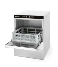 Myčka na sklo 40x40 - elektromechanické řízení, HENDI, s dávkovačem mycího prostředku, 230V/2800W, 470x510x(H)710mm